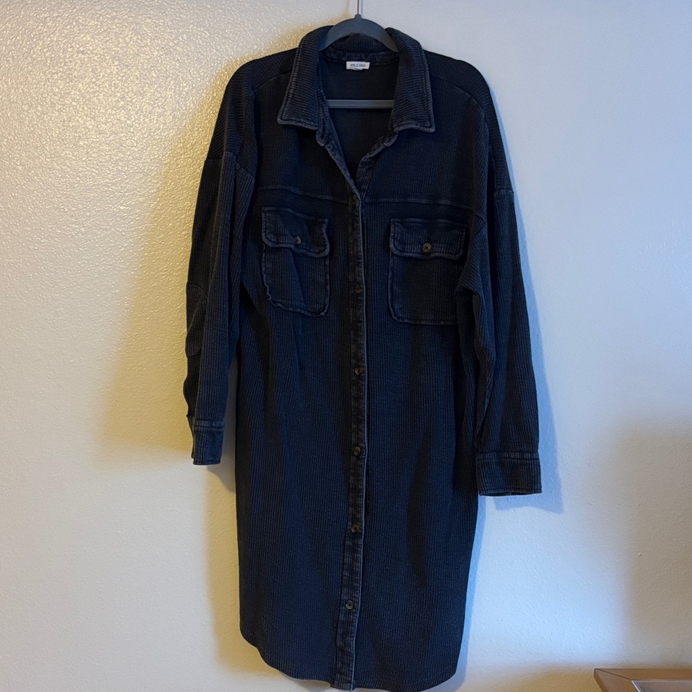 Anthropologie’s Pilcro Charcoal Shacket